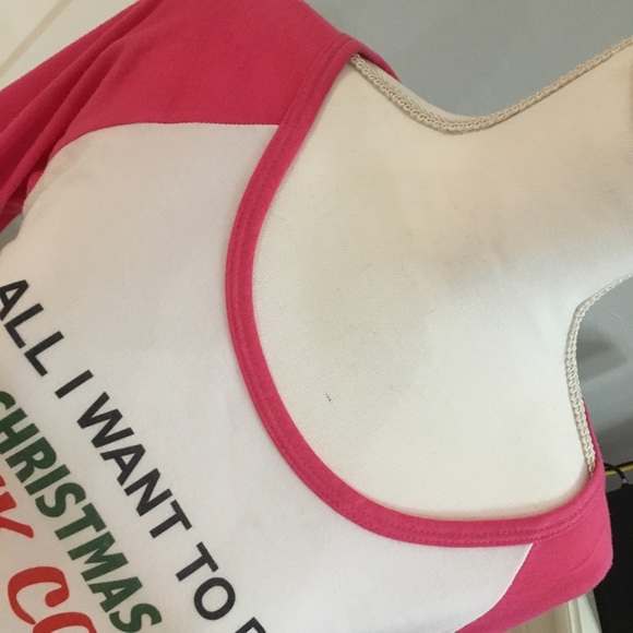 Sweet Gisele Christmas baseball style Tee. - Picture 4 of 6